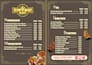 design a professional restaurant menu card